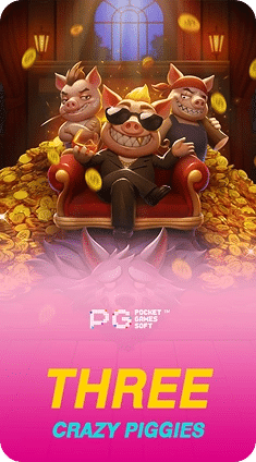 three crazy piggies